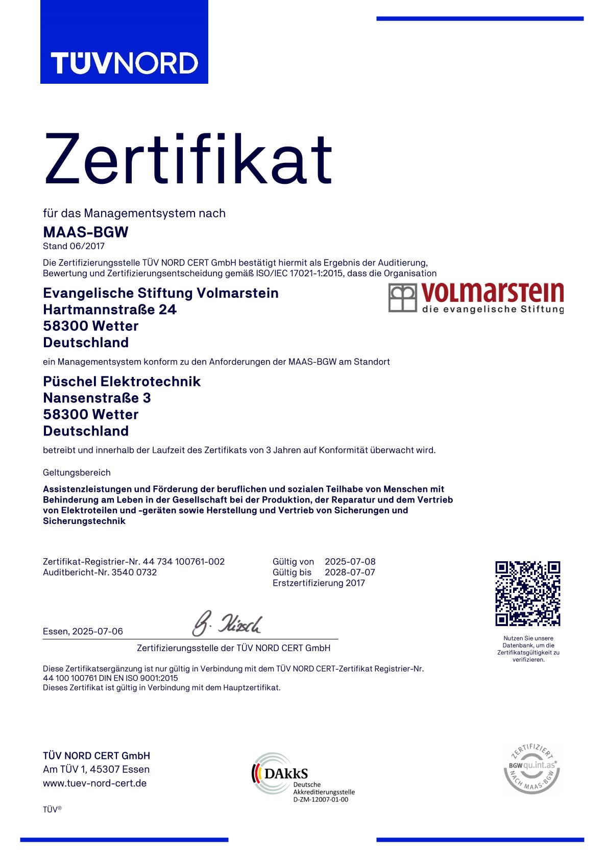 zertifikat arbeitsschutz